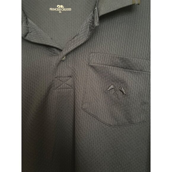 Princess Cruises XL Navy Blue Polo Shirt pit to pit 24" length 30" - Picture 3 of 5
